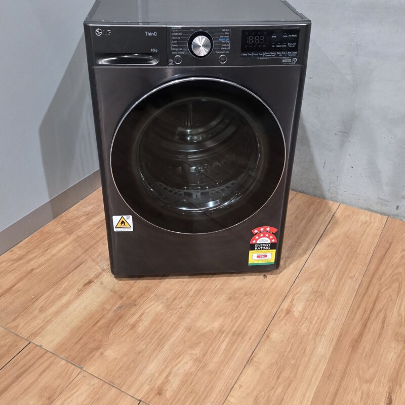 lg 10kg heat pump dryer black stainless steel